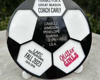 Personalized Soccer Coach Gift | End of Season Gift | Gift for Coach | Thanks for a Great Season