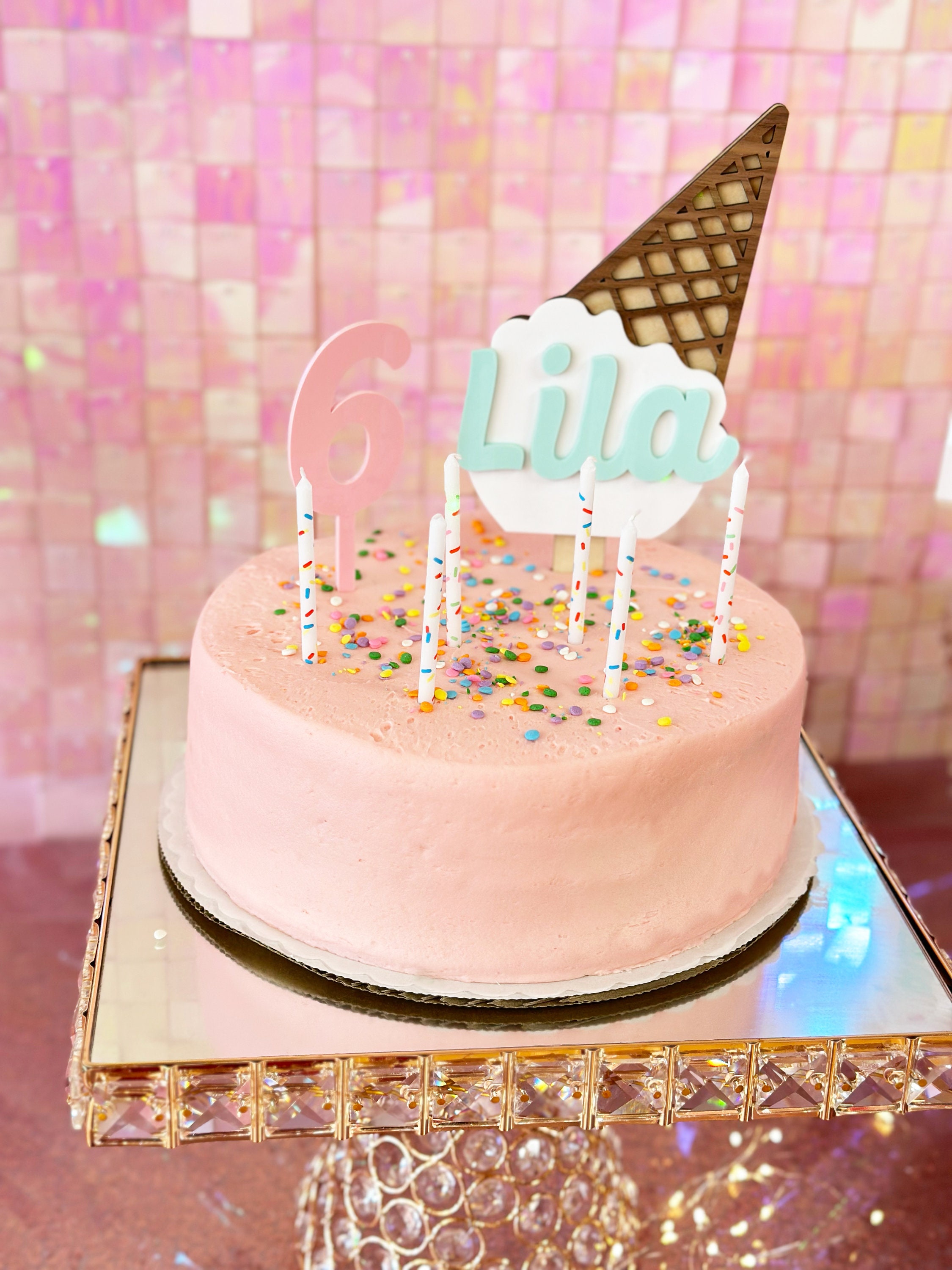 Ice Cream Cake Topper