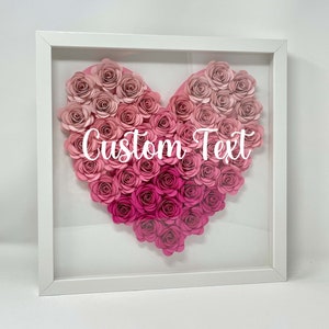 Personalized Valentine's Day Heart | Custom Frame for Her | Gift for Girlfriend | Gift for Friend