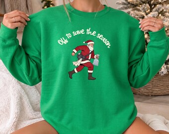 Athletic Trainer Christmas Shirt, Sports Medicine Christmas Gift, ATC Thank you, Athletic Training Santa Sweatshirt, Christmas Crewneck