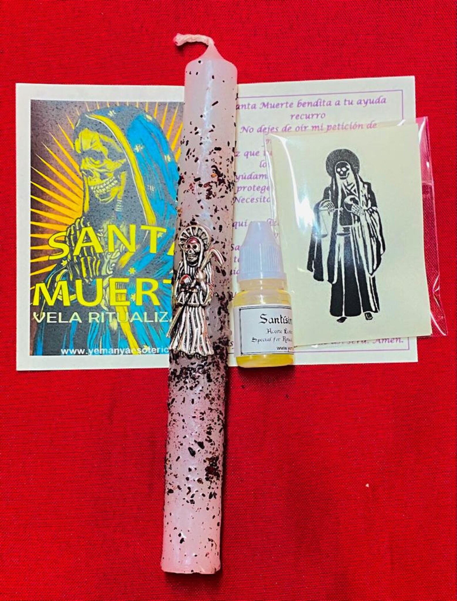 Holy White Death Ritualized Candle Etsy UK