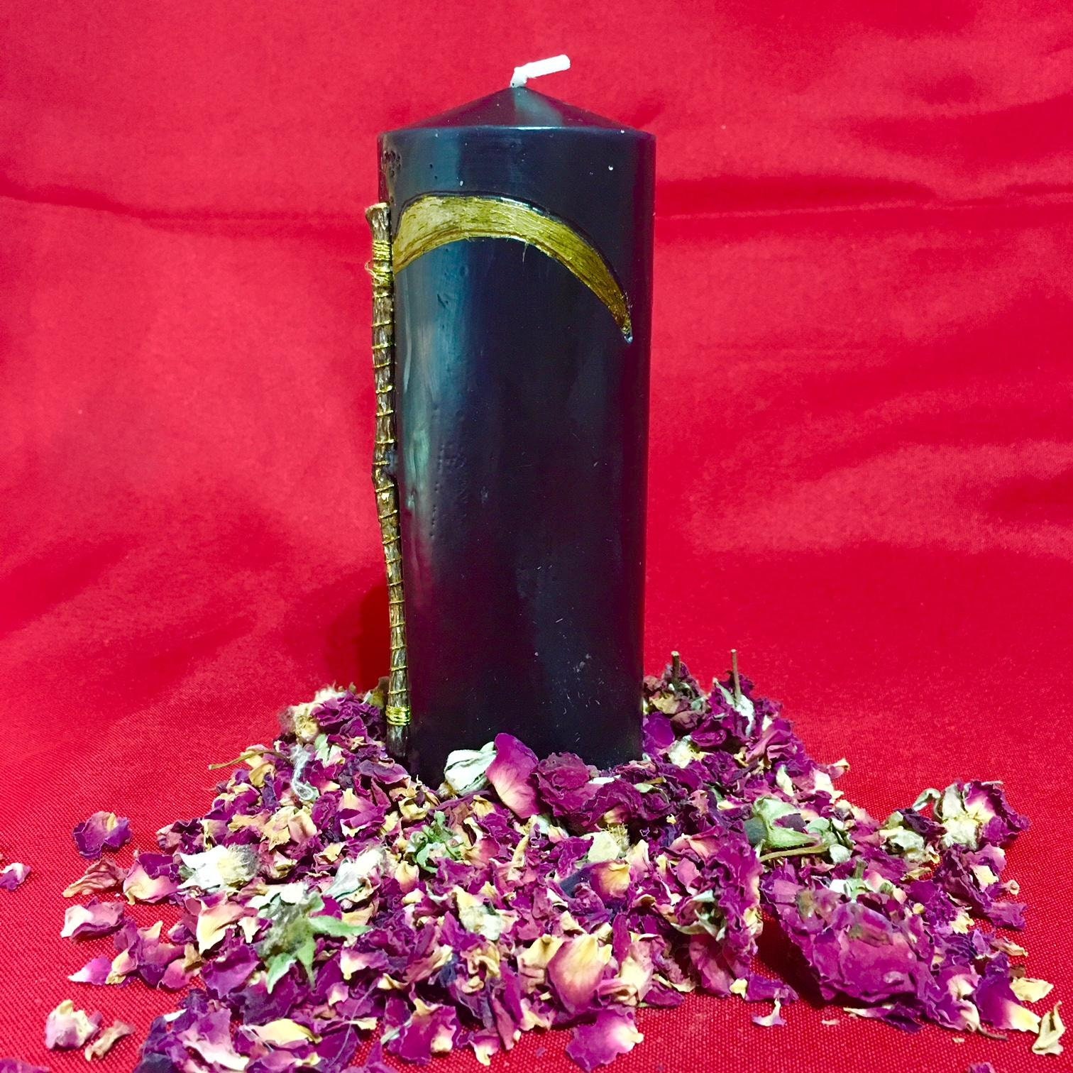 Altar Candle Ritual Candle Holy Death Candle Etsy UK
