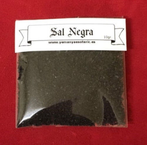 Sal Negra Fina de Ritual / Witches Black Salt Fine Banish and Protect 1 oz  Bag
