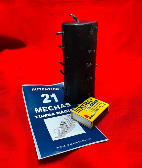 Altar Candle Ritual Candle Candle 21 Black Wicks Etsy