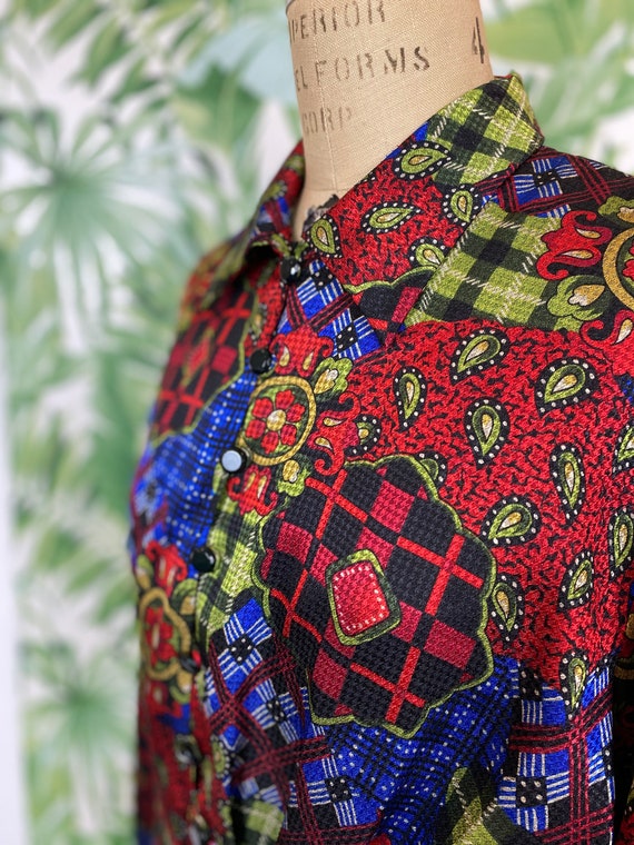 Oleg Cassini Multicolored Blouse
