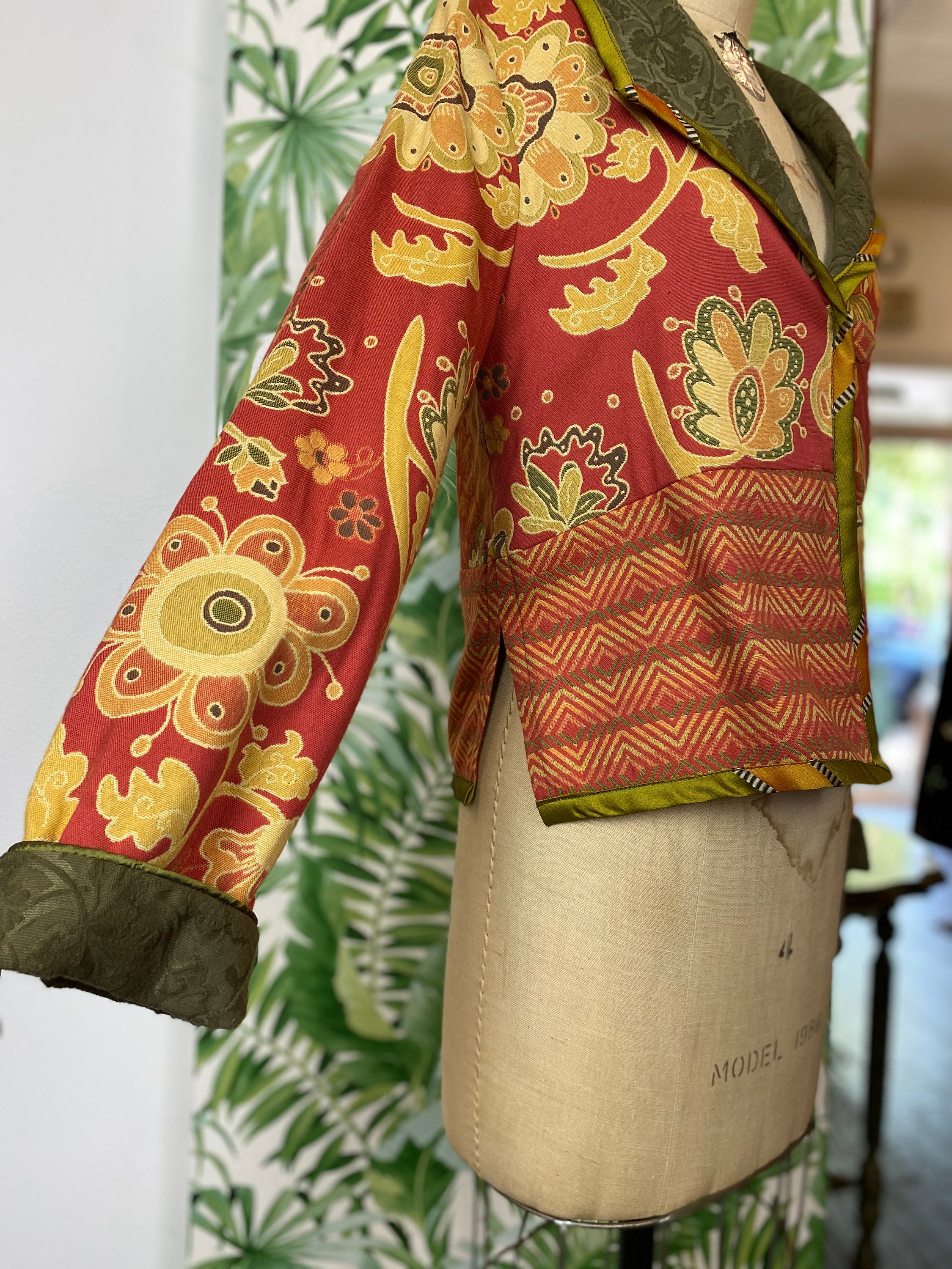 Handmade Mixed Media Tapestry Jacket Etsy