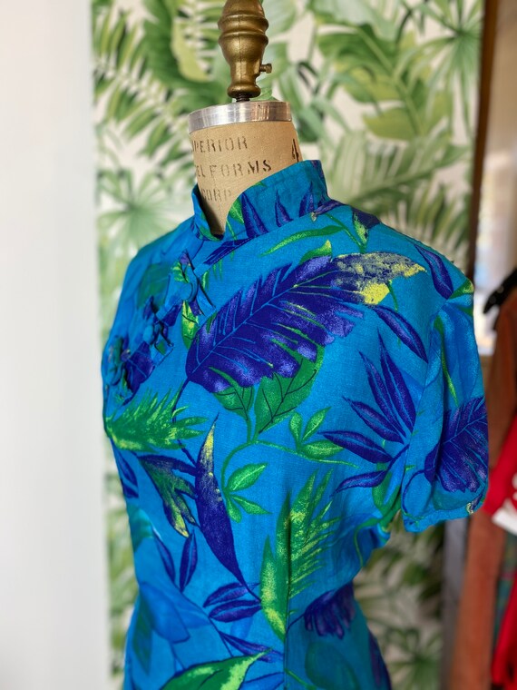 Tropical Blue Dress