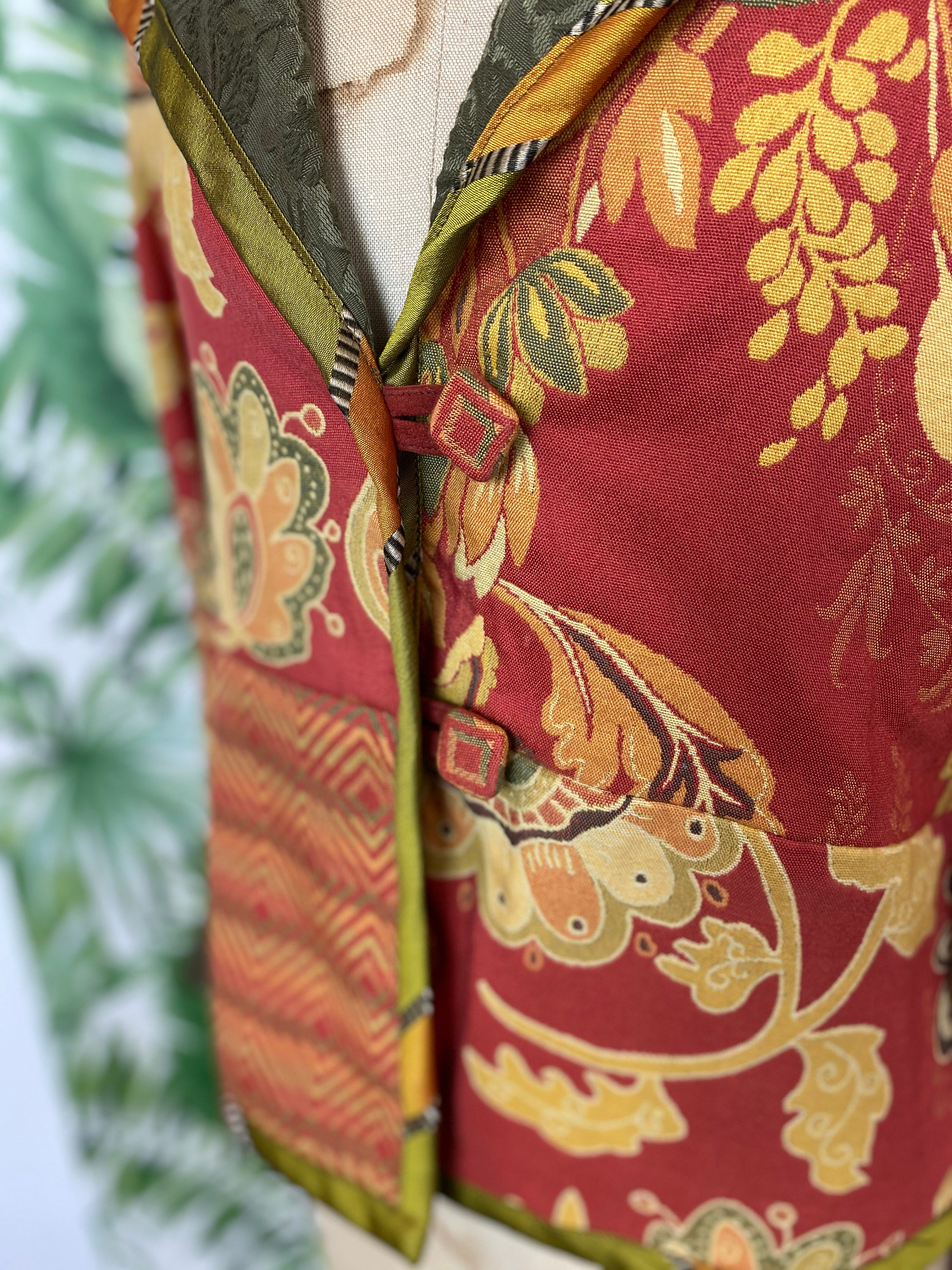 Handmade Mixed Media Tapestry Jacket Etsy