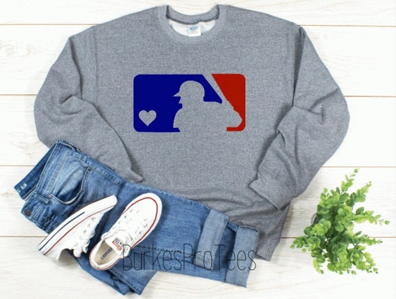 Mlb sweatshirt online with heart