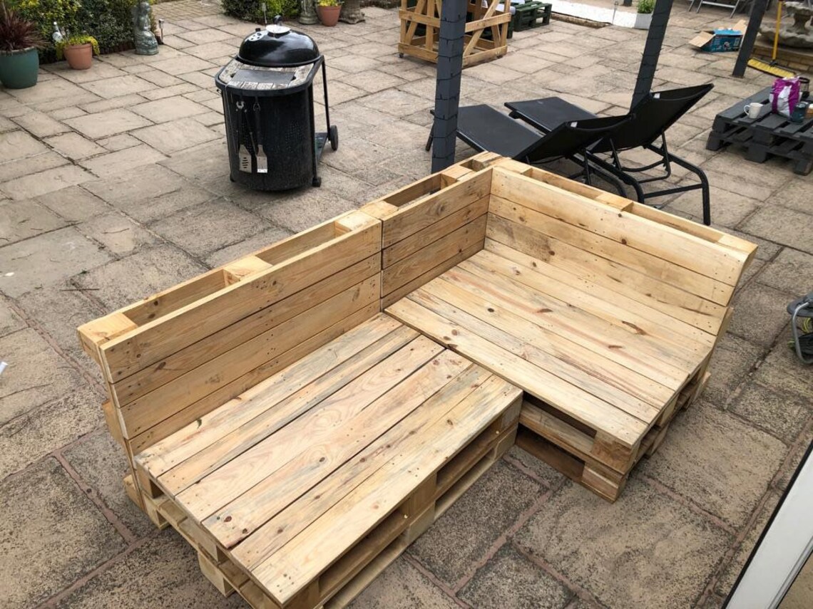 Handmade Corner Pallet Sofa Etsy