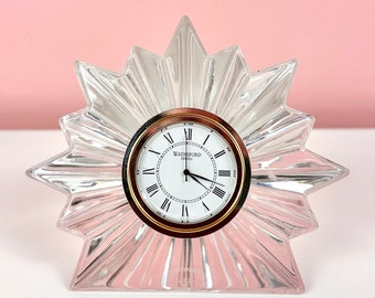 Waterford Crystal Starburst Desk Clock