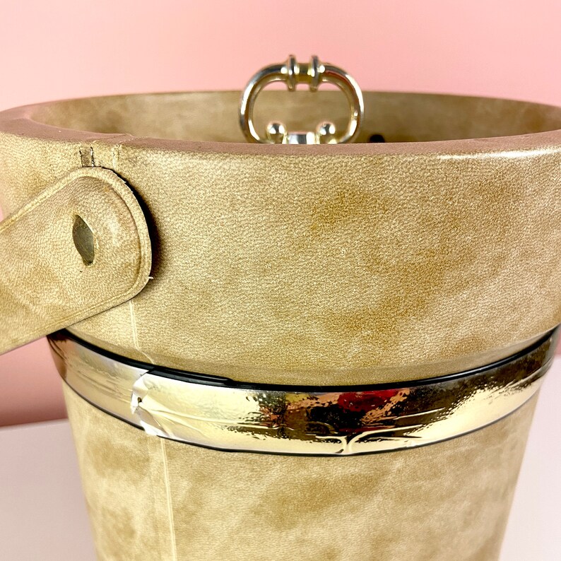 Large Faux Leather Ice Bucket image 6