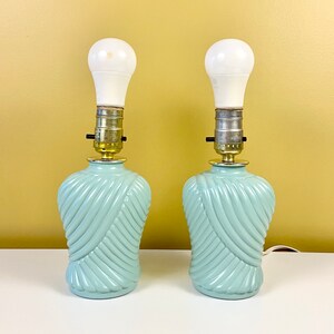 Pair of Small Art Deco Boudoir Lamps