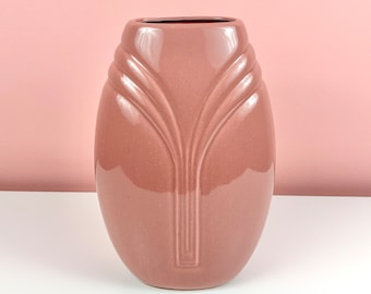 Mauve Pink Art Deco Revival Vase