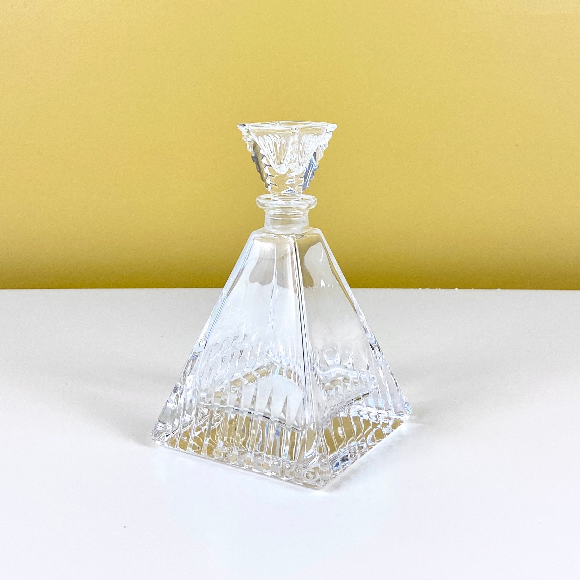 Crystal Pyramid Perfume Bottle Etsy India