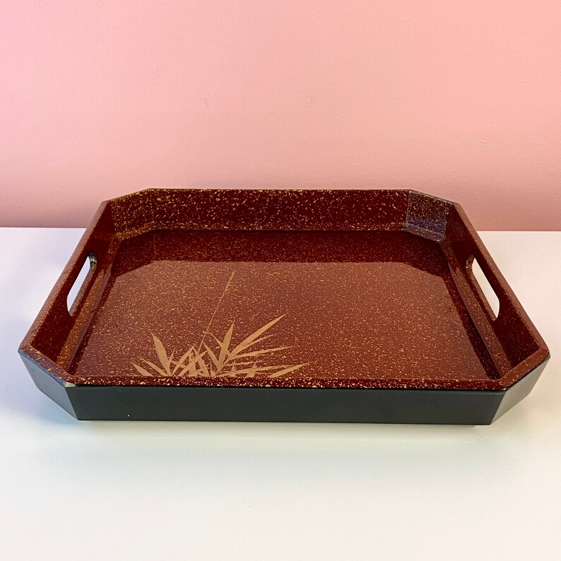 Midcentury Hand Painted Serving Tray image 2