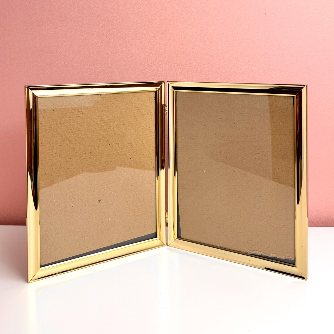 Golden Folding Double Frame for 8x10 Photos - Etsy
