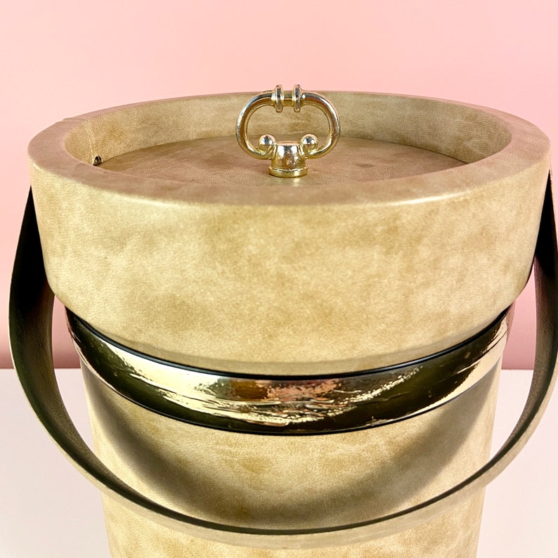 Large Faux Leather Ice Bucket image 5