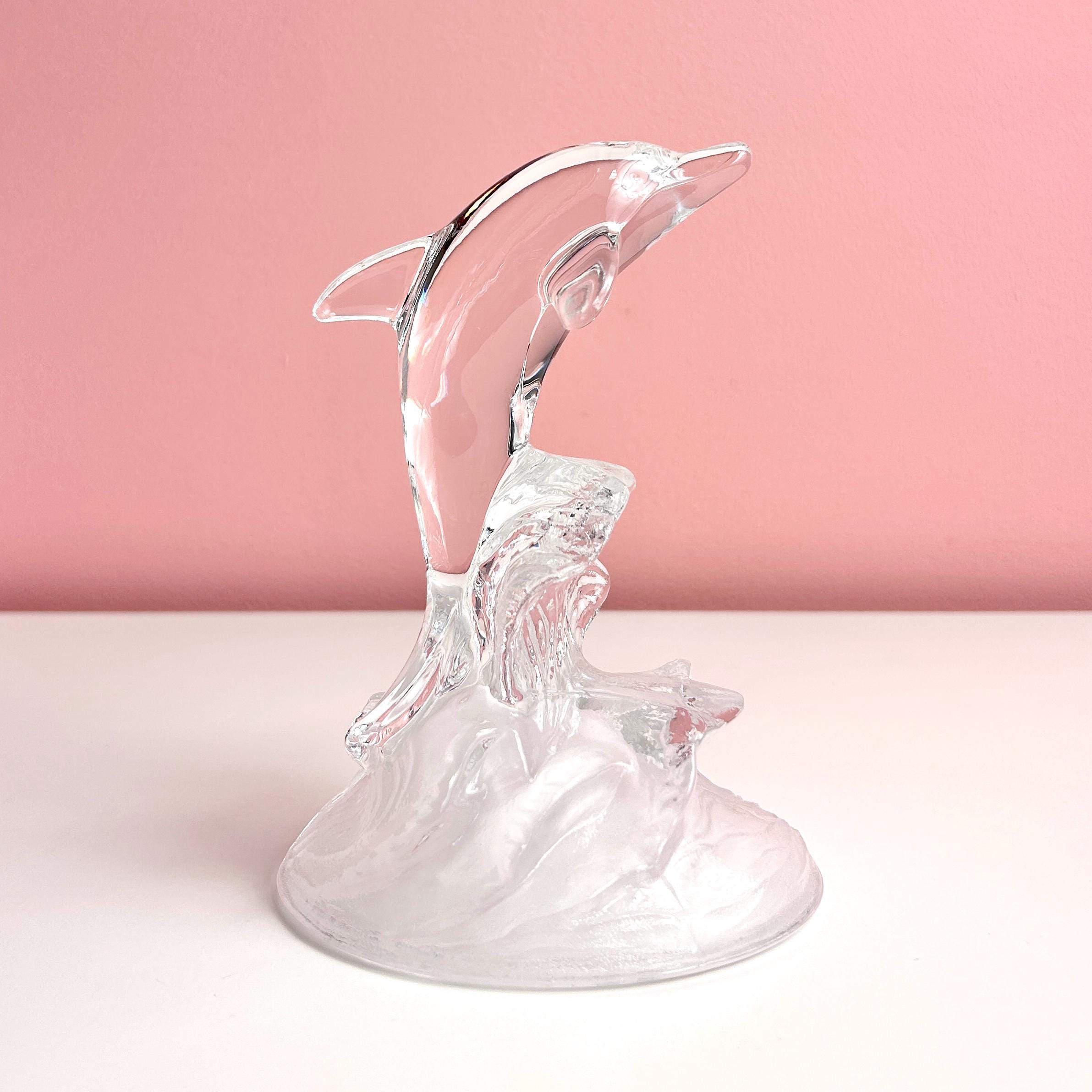 新品❣️美しい青CRYSTAL DARQUES DAUPHIN  Cristal D'arques Dolphin - Etsy