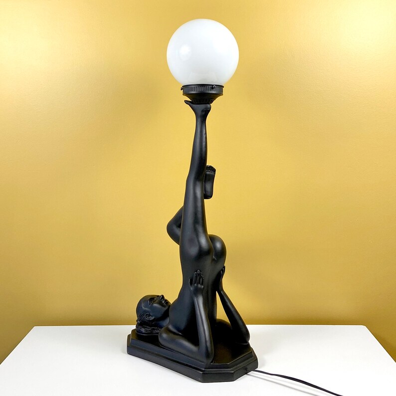 Art Deco Lady Lamps by Sarsaparilla sold Separately See Etsy