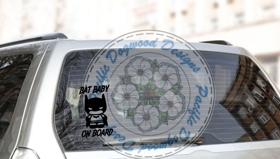 Bat Baby on Board Vinyl Car Decal Baby Bumper Sticker Baby Etsy