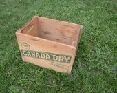 Vintage Canada Dry Wooden Crate, Rare