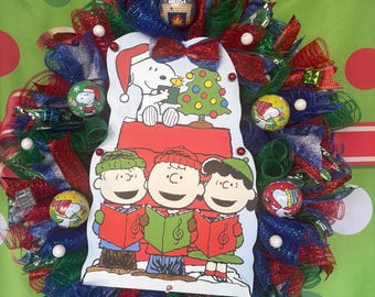 Peanuts Christmas Wreath!!