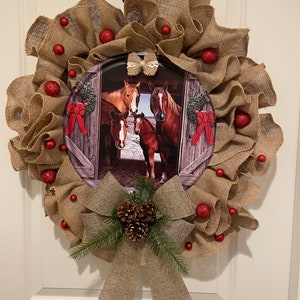 Horse Christmas Wreath