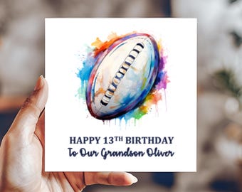 Rugby Birthday Card For Him - Rugby Birthday Card For Men Women - Six - View #3