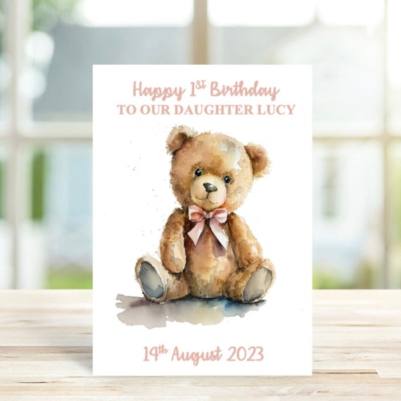 Best personalised 1st birthday teddy bears Top Sale
