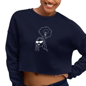 Speak Your Genius | Women's History Month | Women's Cropped Fleece Sweatshirt