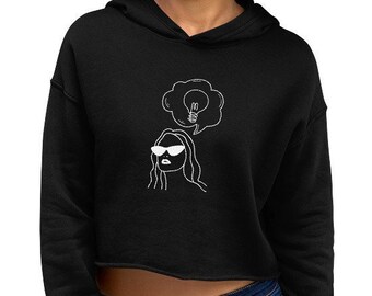 Speak Your Genius | Women's History Month | Women's Cropped Hoodie