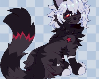 Muñeca Pixel Furry / Encargo Furry / Arte Digital Personalizado