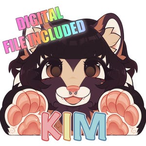 Insignia Furry YCH / Digital o Física / Comisión Furry YCH imagen 3