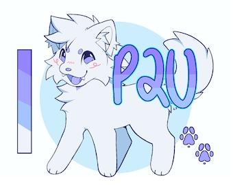 Hoja de referencia canina (base) / Compatible con MSPaint / Dibujo lineal pixelado