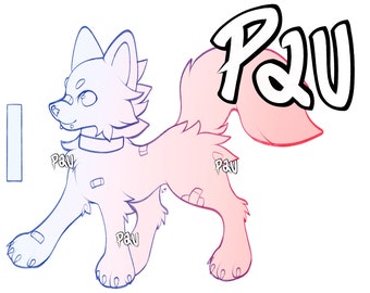 Perro Salvaje/Gato Multibase / Lineart / Furry P2U