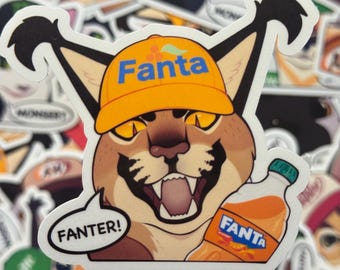 Gatos de refresco / Pegatina de 7,6 cm / Meme de gato