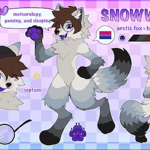 Simple Reference Sheet | Custom Furry Art Commission | Digital Art