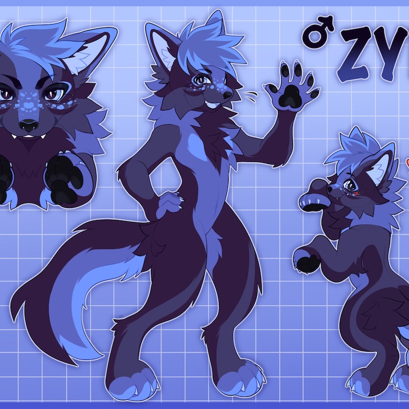 Furry Ref Sheet - Etsy