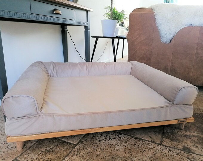 Luxury Premium Raised Washable Dog Sofa Bed, Orthopaedic Memory Foam