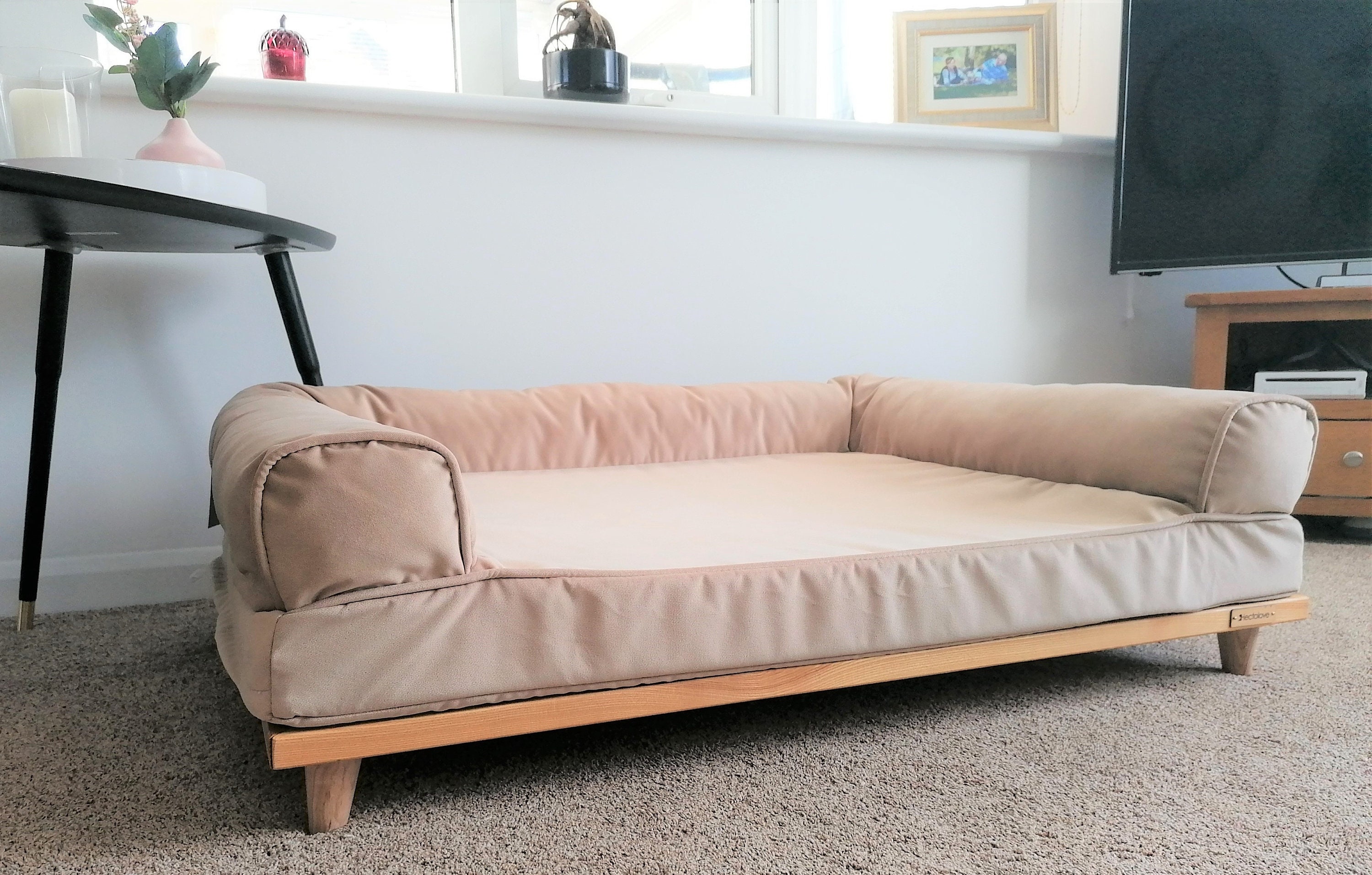 Luxury Premium Raised Washable Dog Sofa Bed Orthopaedic Etsy