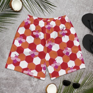 Lesben Bienen LGBTQ + Pride Athletic Shorts zum Laufen, Fitnessraum, Strand, Schwimmen