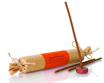 Maroma Bambooless Sandalwood Incense with Holder