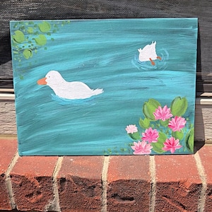 Duck Pond | 9x12 Canvas Panel | Original Painting