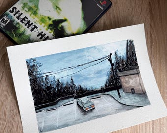 Silent Hill 2 | 7x10 | Gouache on Paper