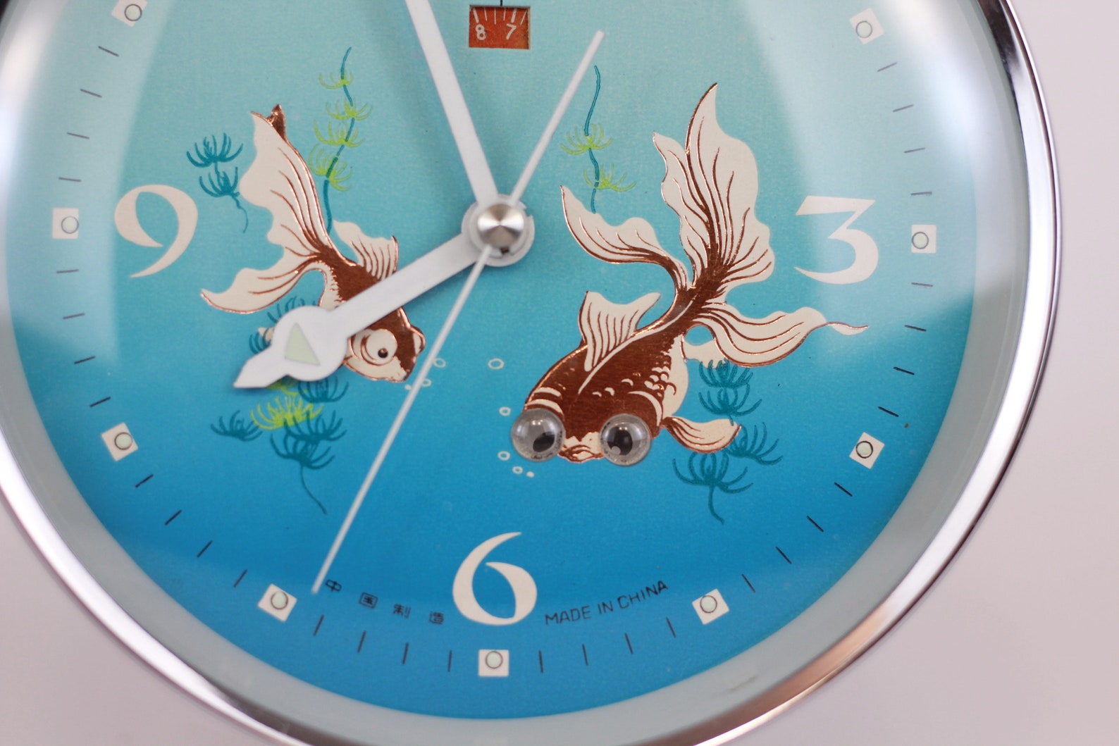 Fish Move Eyes Alarm Clock Analog Clock Fully Working Made in Etsy