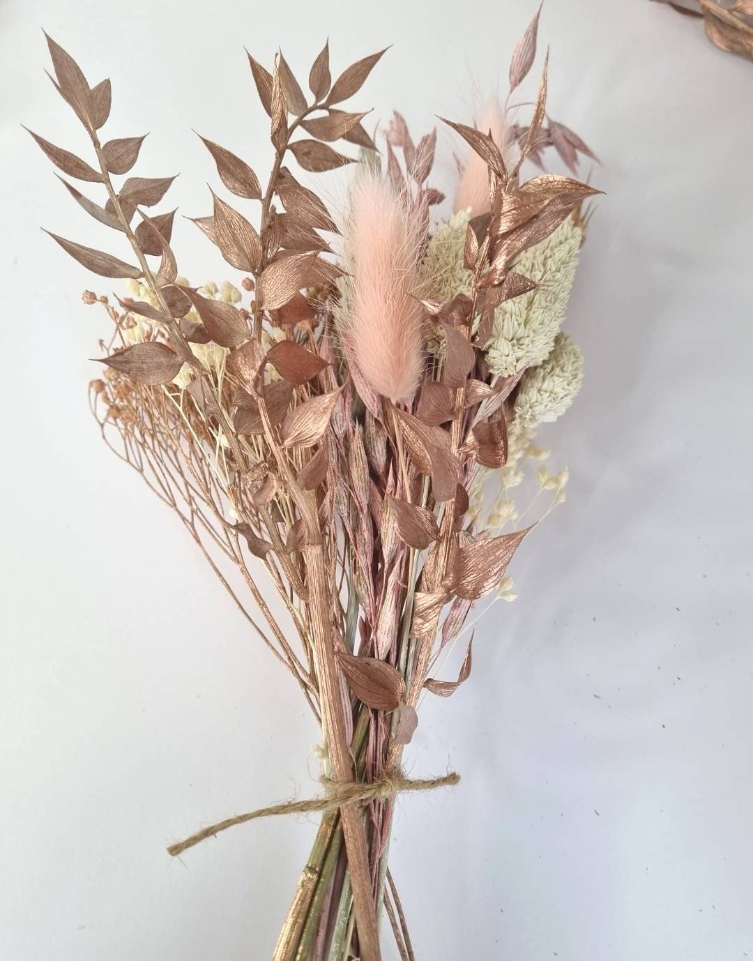 Rose Gold & Pink Dried Flower Bunch / Mini Dried Flower Etsy