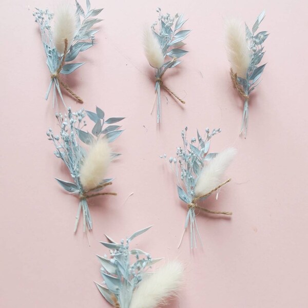 Blue Dried Flowers Etsy