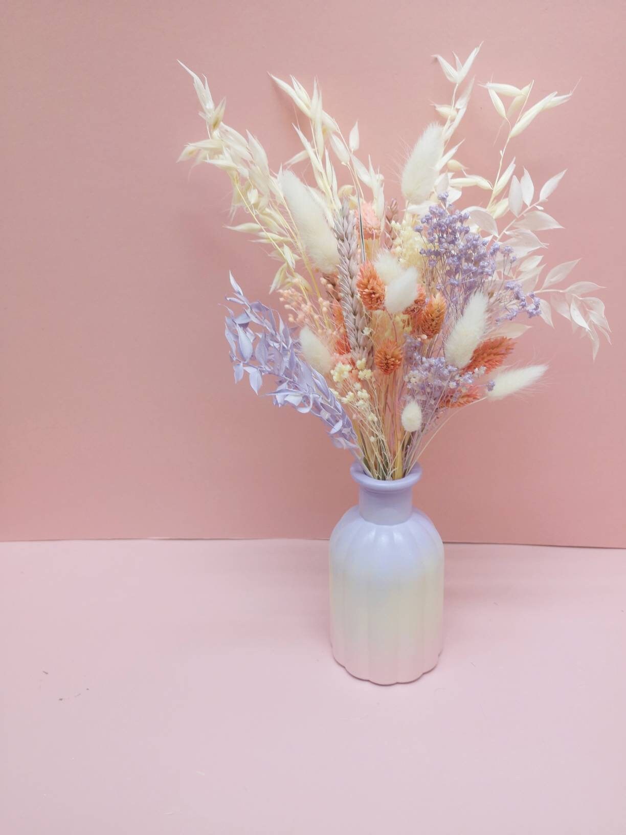 Pastel Dried Flower Bouquet / Dried Flower Home Arrangement Etsy UK