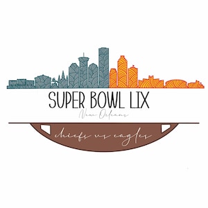Super Bowl 2025 PNG Skyline - Philadelphia Eagles vs. Kansas City Chiefs